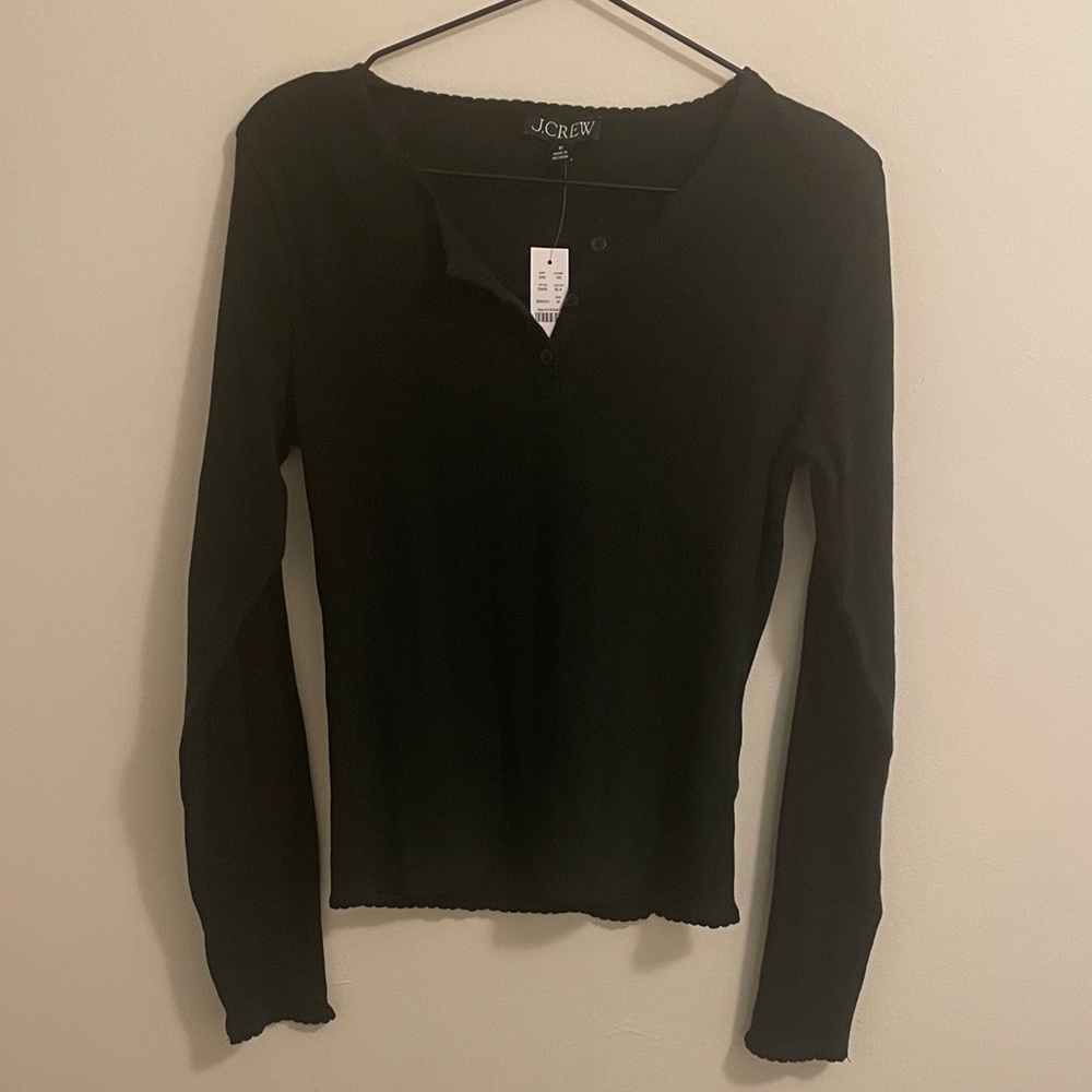 Jcrew pointelle shirt size M NWT